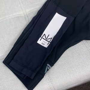 Black Reebok Les Mills leggings with sheer detail